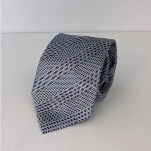 BATTISTI NAPOLI PALE LIGHT BLUE TAUPE PLAID, POCKET 7 Fold Tie